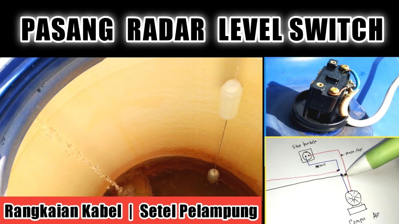 Cara Pasang PELAMPUNG RADAR OTOMATIS POMPA AIR DI TANDON