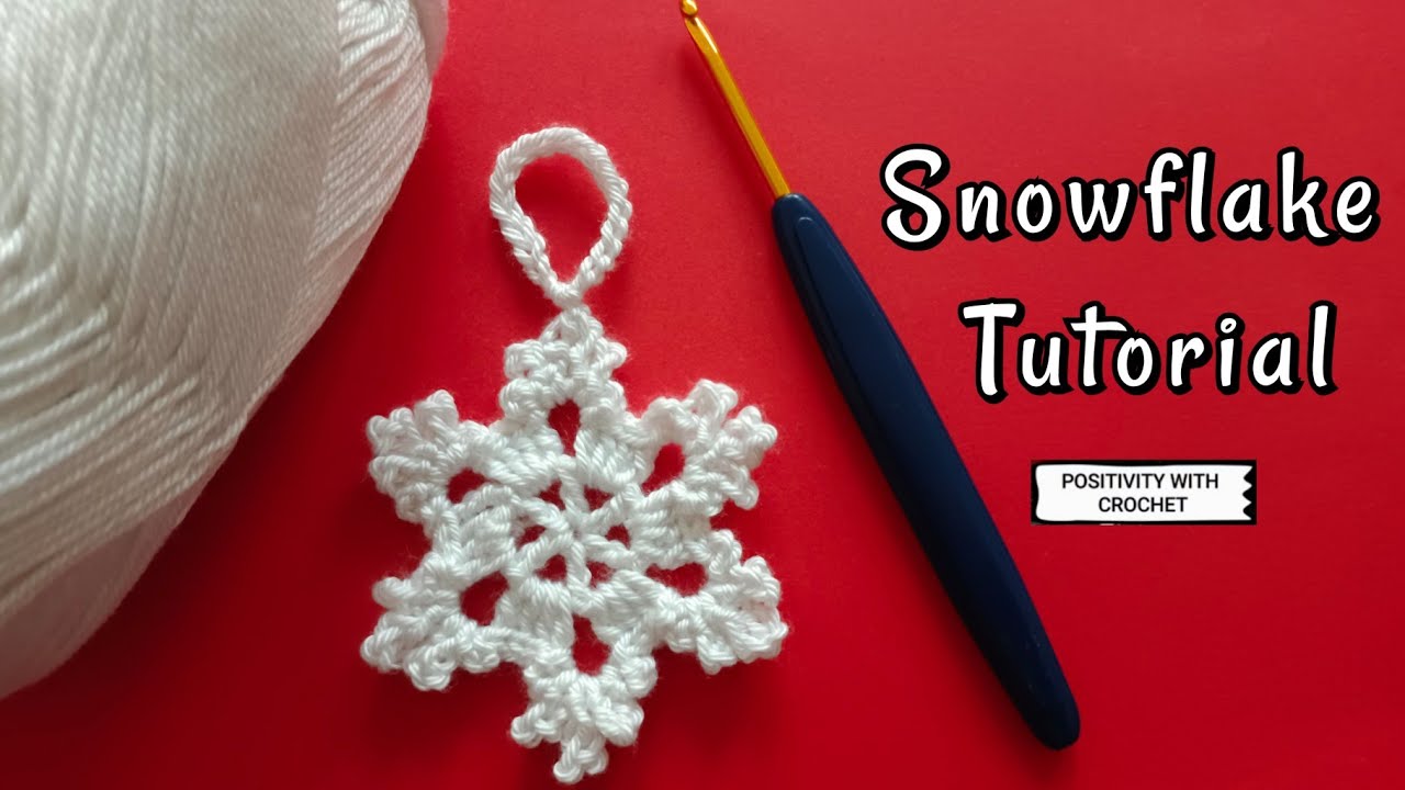 Бесплатный урок по вязанию крючком узора «Снежинка» #crochetsnowflake #crochet #snowflakes #handm...