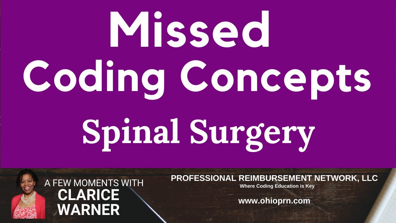 Missed Coding Concepts on CPC Exam | Spine Surgery