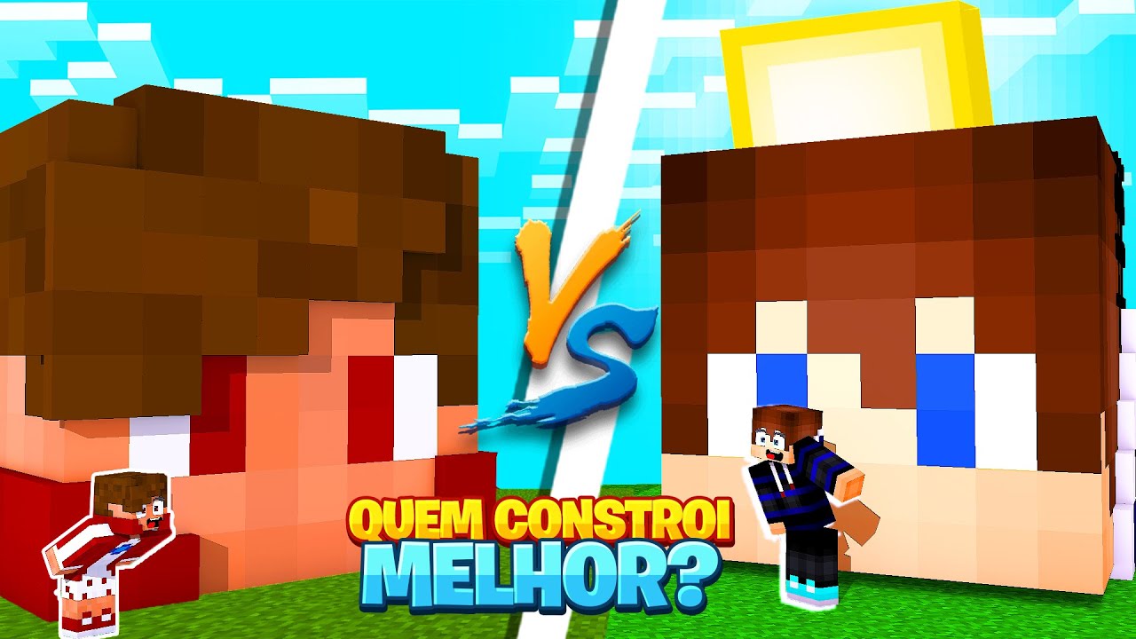 BRUNINHO e GARCIA DISPUTAM PARA VER QUEM FAZ A MELHOR CONSTRU&Ccedil;&Atilde;O no MINECRAFT !