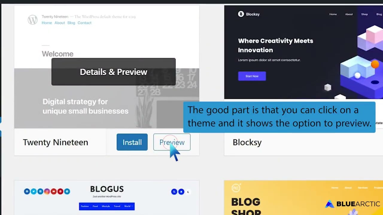 How to Install a New WordPress Theme   BLUE ARCTIC