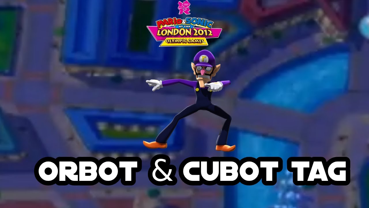 Mario & Sonic At The London 2012 Olympic Games Orbot & Cubot Tag # 19 (Waluigi)