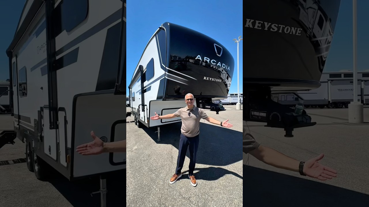 Nowy kamper Fifthwheel Arcadia 21SRK z 2026 roku #bestrvcenter #fifthwheel #życiewkamperze #wycie...