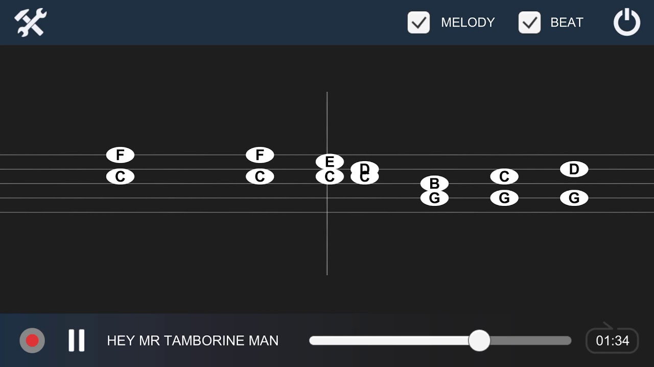 Hey Mr Tamborine Man - Tab Notes Tutorial