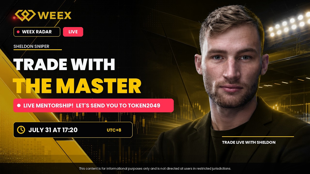 TRADE WITH THE MASTER: Live Mentorship w/ Sheldon Sniper! | WEEX Radar x Sheldon Sniper