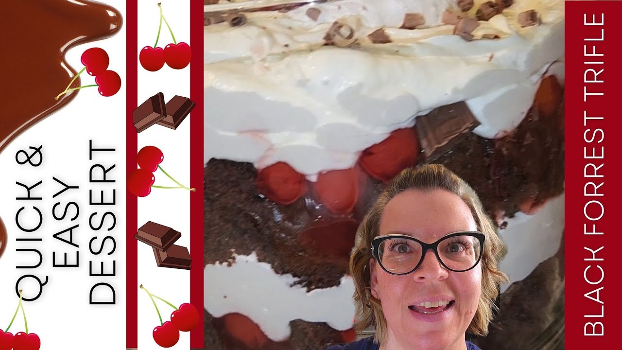 Black Forest Trifle • Easy Dessert • Bake with Me