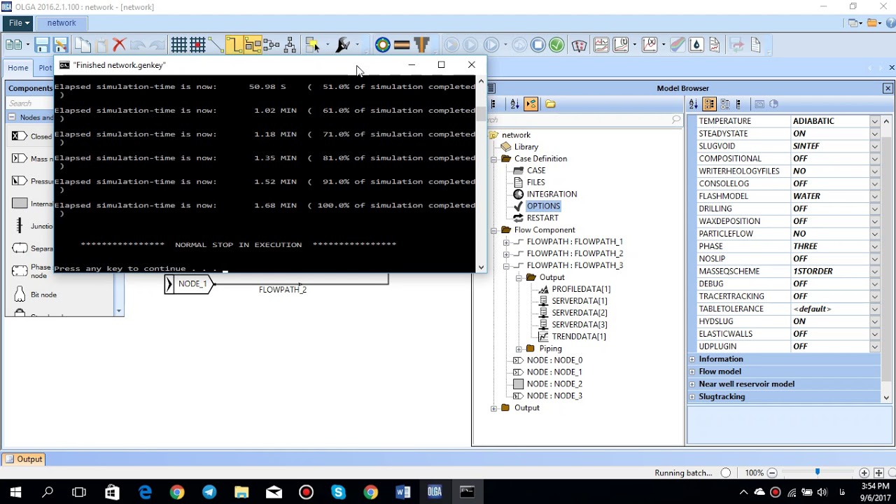 OLGA Turorial 2, Basic Network Simulation