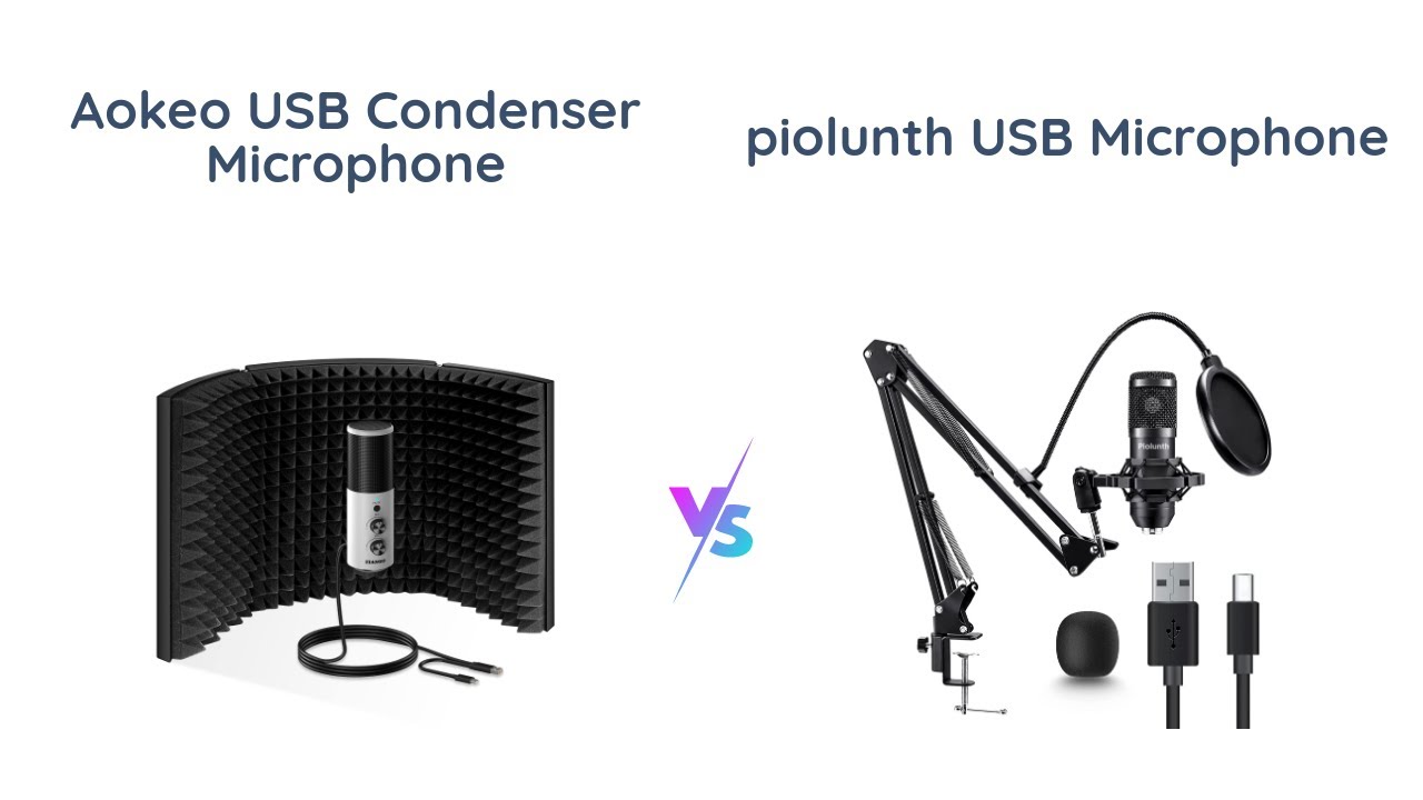 Aokeo vs piolunth USB Microphone Comparison