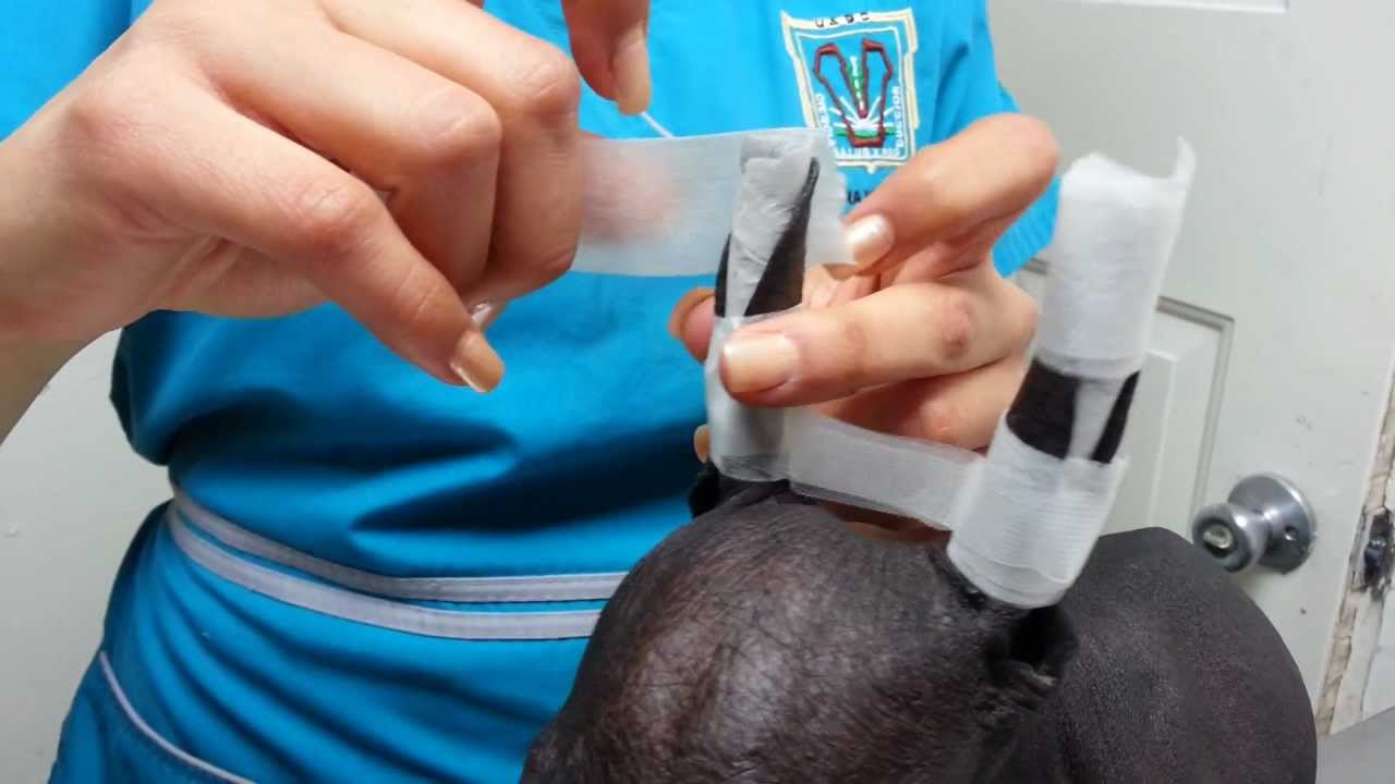 How to wrap the xoloitzcuinle ears