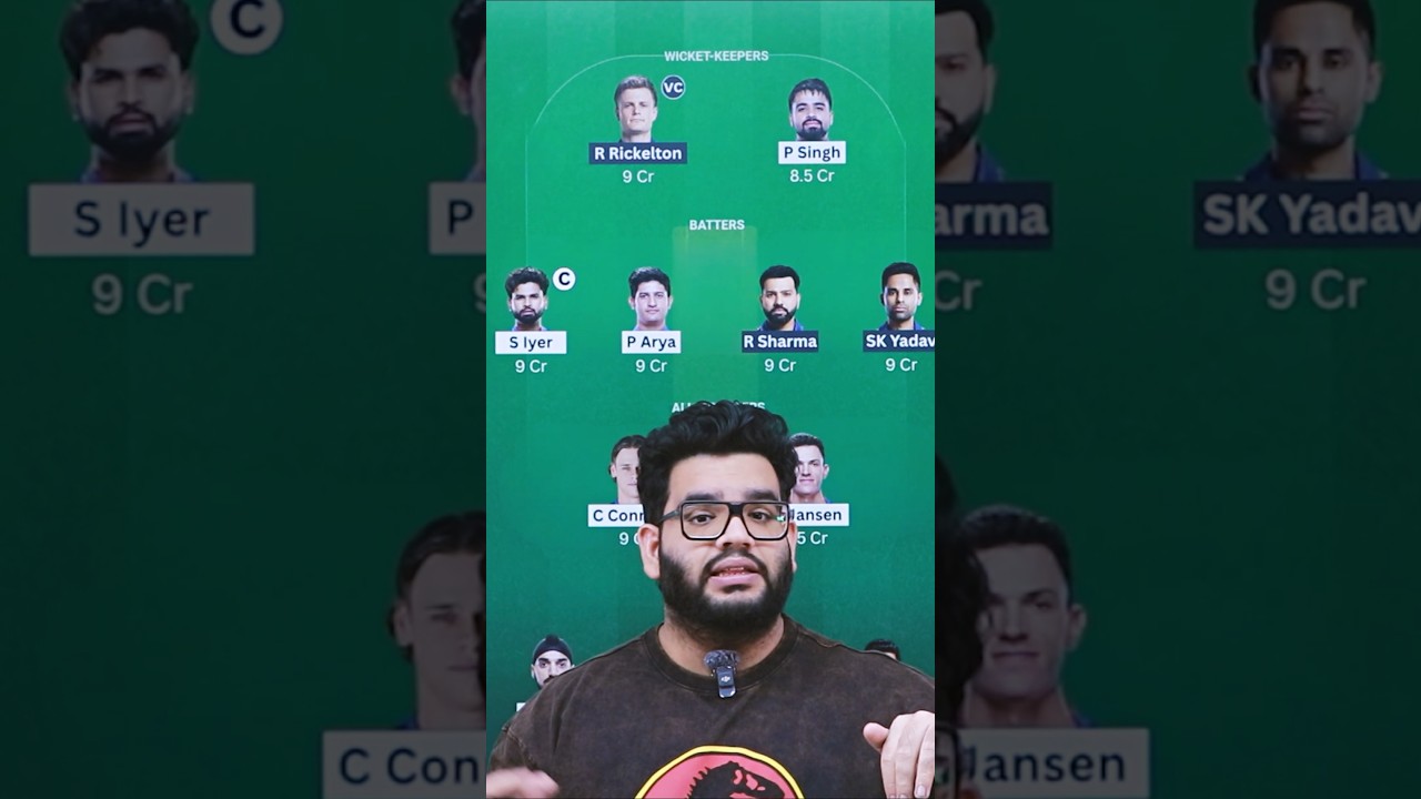 PBKS vs MI Dream11 Prediction #cric11forecast #dream11prediction #dream11 #pbksvsmi #ipl2026