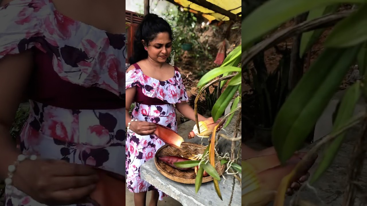 Grilled Banana Blossom Sambol 🔥😋 | Sri Lankan Recipe 
