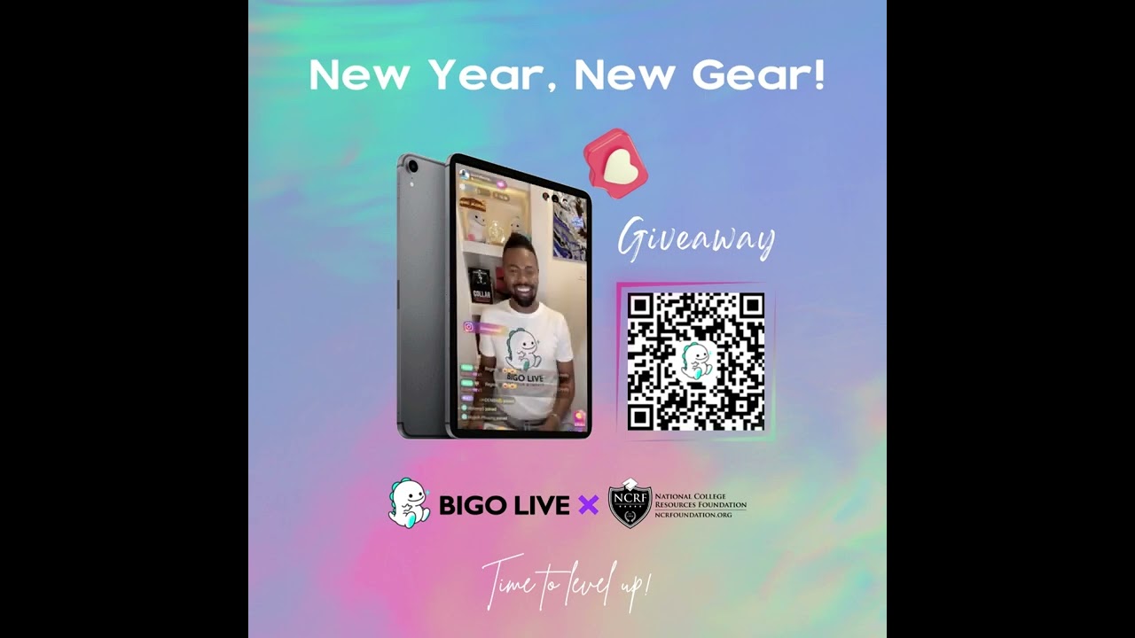 Bigo Live is partnering w/ NCRF in 2023 with a chance for a lucky student to win a brand new iPad🤩!