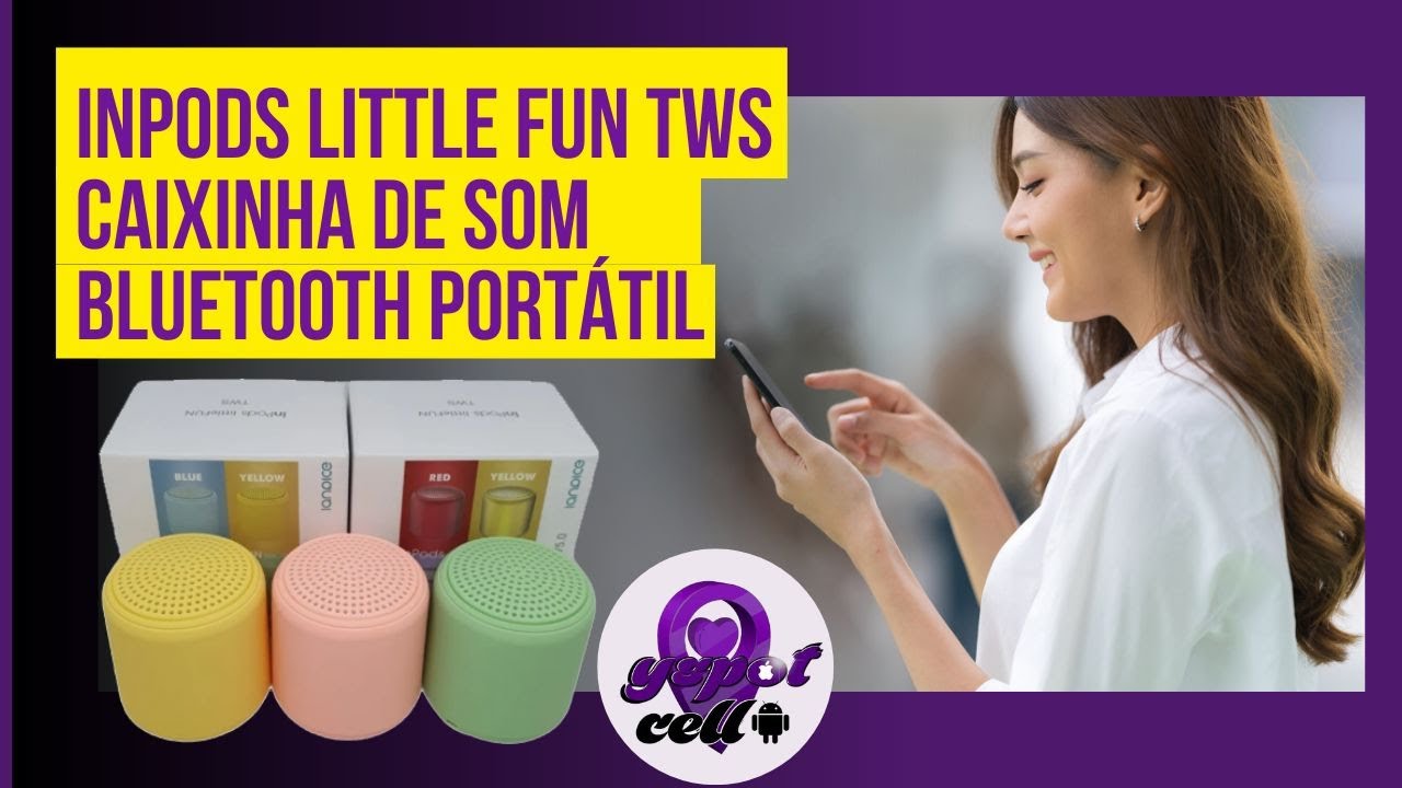 INPODS LITTLE FUN TWS Caixinha de Som Bluetooth Port&aacute;til