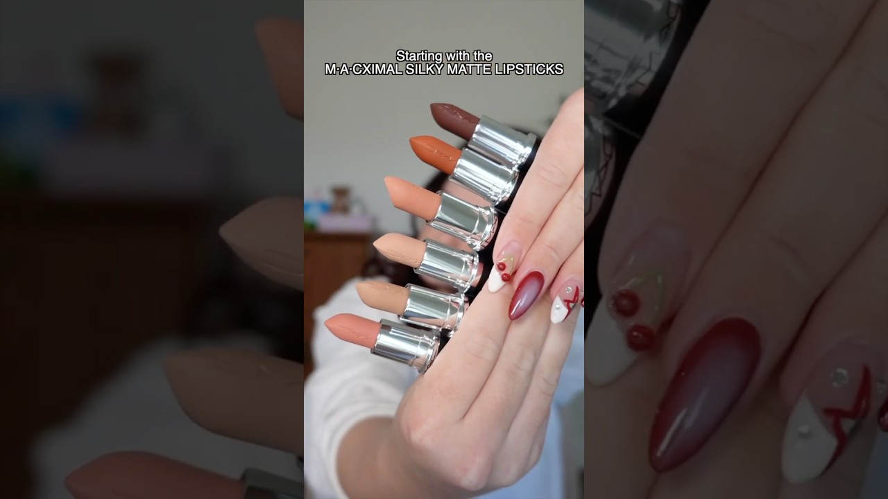 Swatching 19 Of The NEW MAC Cosmetics Nudes #lipstick #makeup #beauty #maccosmetics #swatches