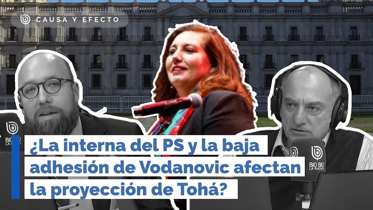 ¿La interna del PS y la baja adhesión de Vodanovic afectan la proyección de Tohá?