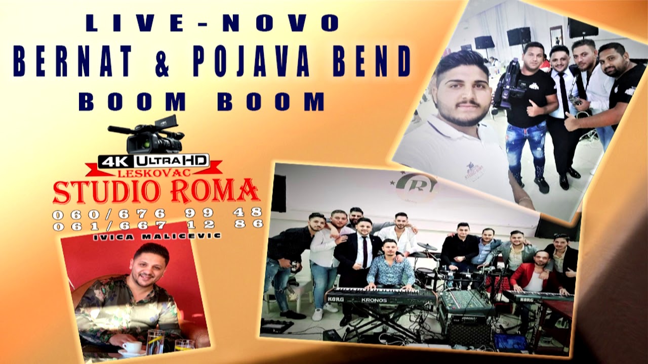 Bernat & Pojava Bend /Boom Boom/ Live Novo 2019 - Studio Roma 4K Ivica Leskovac