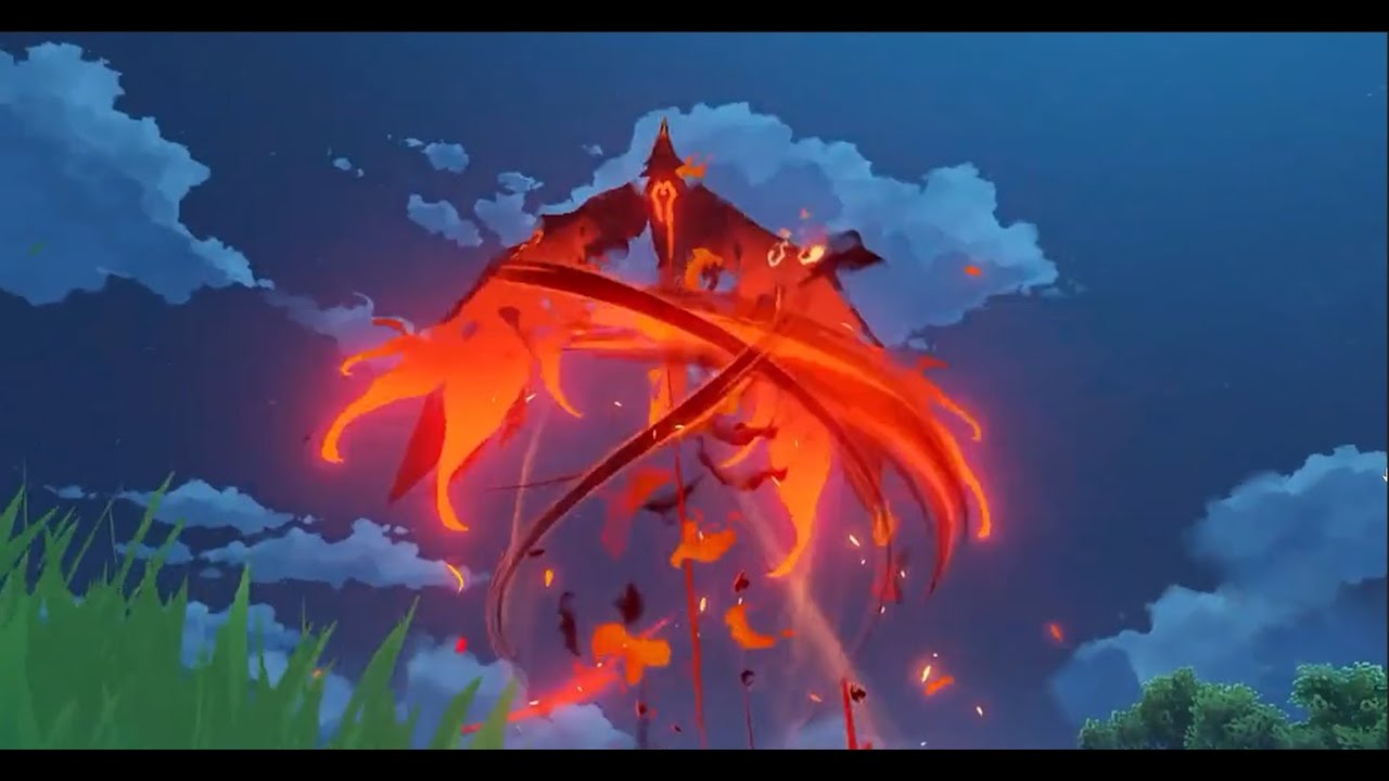 Diluc Skin Leak Red Dead of Night Effect - Genshin Impact