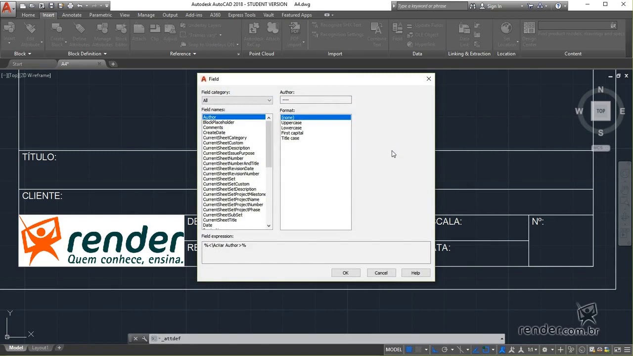 33 - Utilisation des attributs | AutoCAD 2018 2D Essentials
