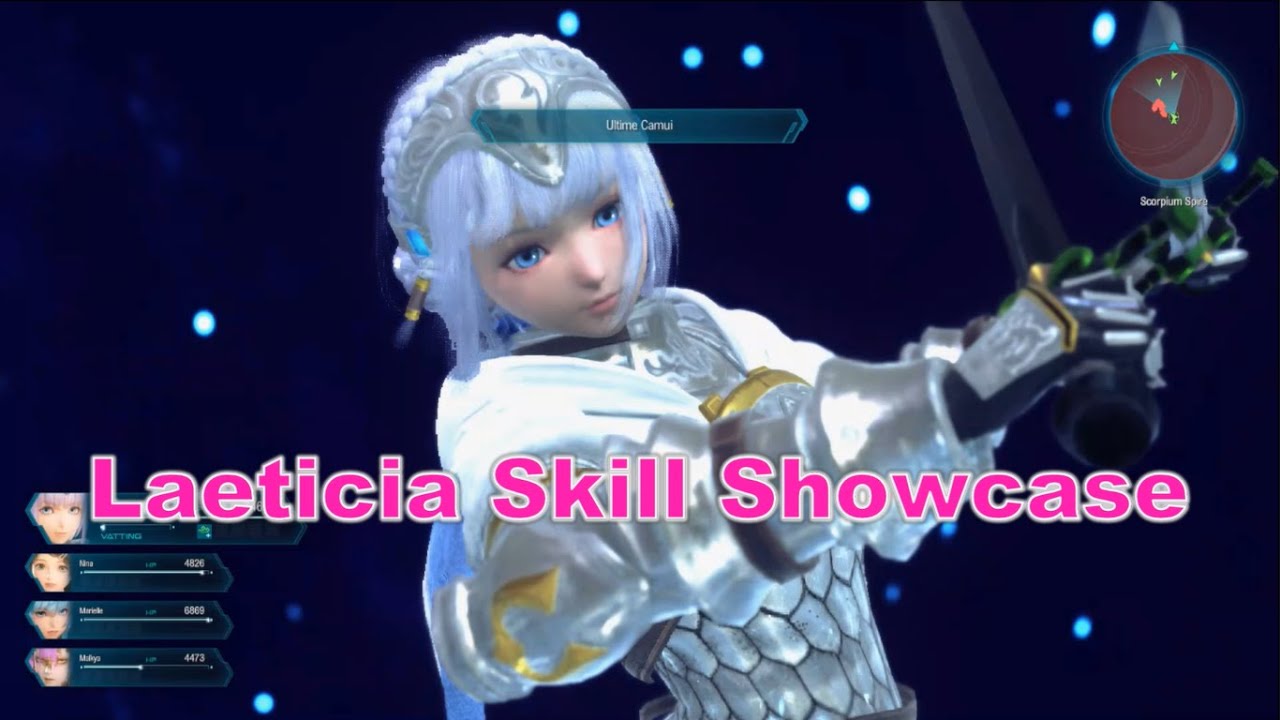 Star Ocean The Divine Force All Laeticia Aucerius Combat Skills Showcase