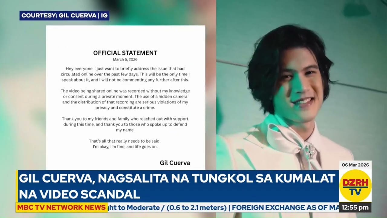 GIL CUERVA, NAGSALITA NA TUNGKOL SA KUMALAT NA VIDEO SCANDAL