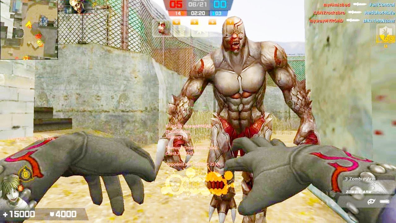 Counter-Strike Nexon: Zombies - Zombie Hero Mod Online gameplay on de_dust map