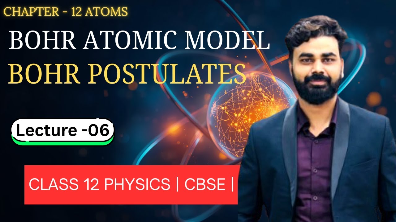 Bohr Atomic Model – Bohr Postulates | Atoms | Class 12 Physics (Chapter 12) 🔥
