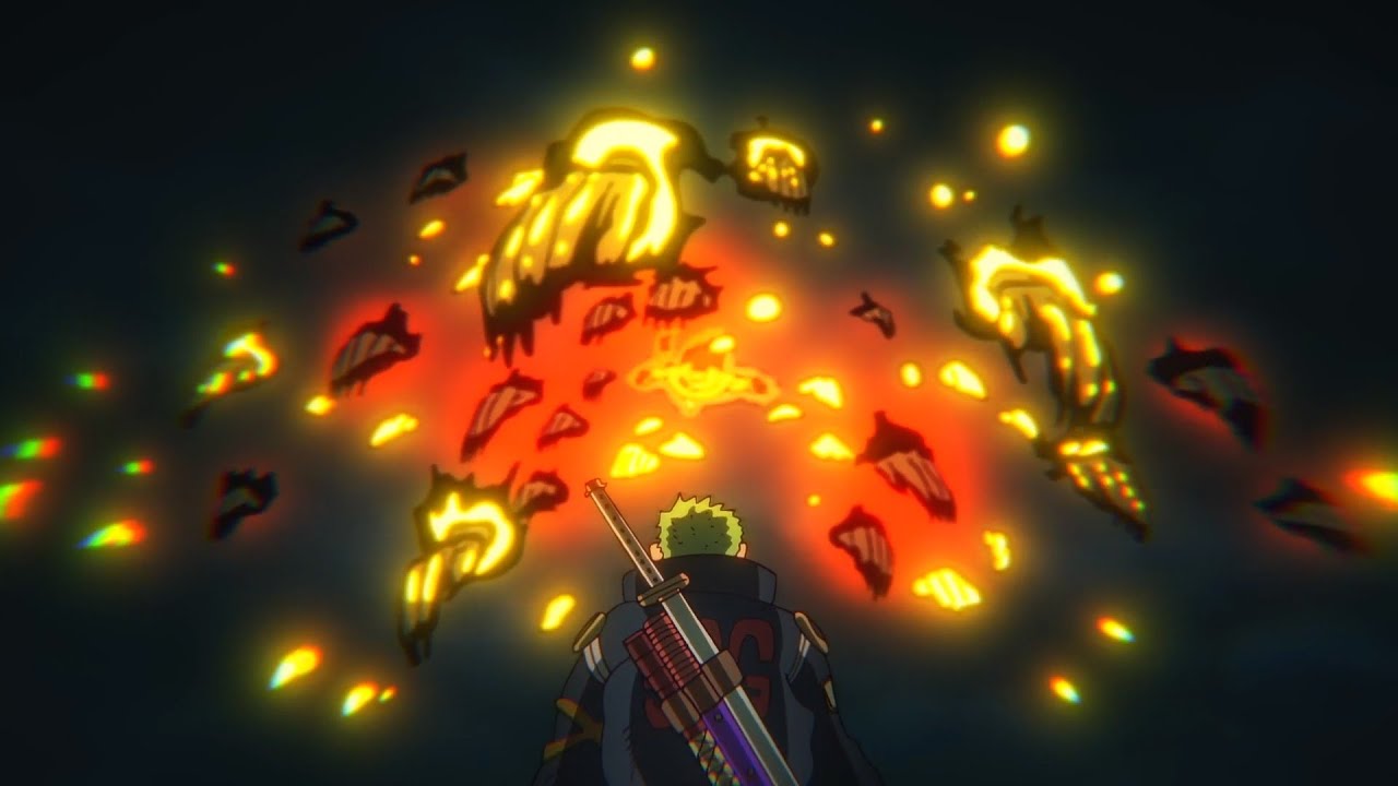 ONE PIECE「 A M V 」LUFFY GEAR 5 & ZORO VS 5 GOROSEI & LUCCI FULL FIGHT