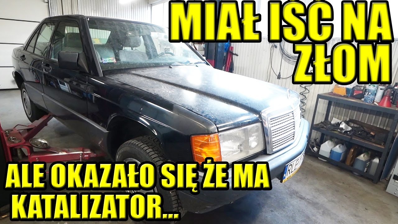 MERCEDES URATOWANY PRZED ZŁOMOWANIEM, NATURALNIE ASPIROWANY DIESEL...