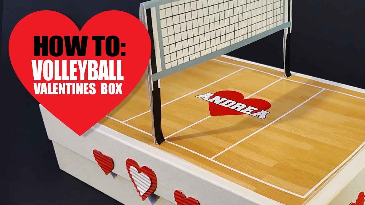 HOW TO: Volleyball Valentines Box Topper