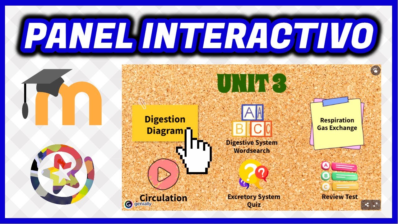 Cómo crear un MENÚ INTERACTIVO con GENIALLY para Moodle o tu web | Aula Virtual EducaMadrid