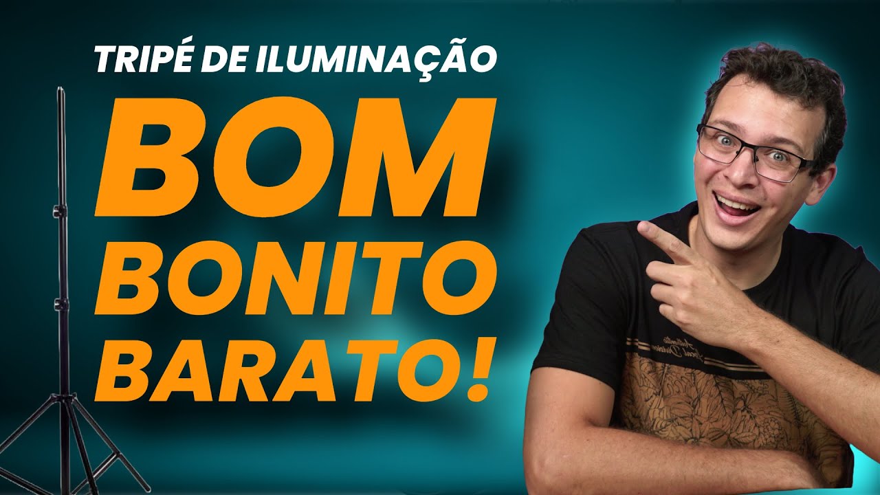 Bom, bonito e barato! | Unboxing Tripé de Luz / Iluminação Lumitec
