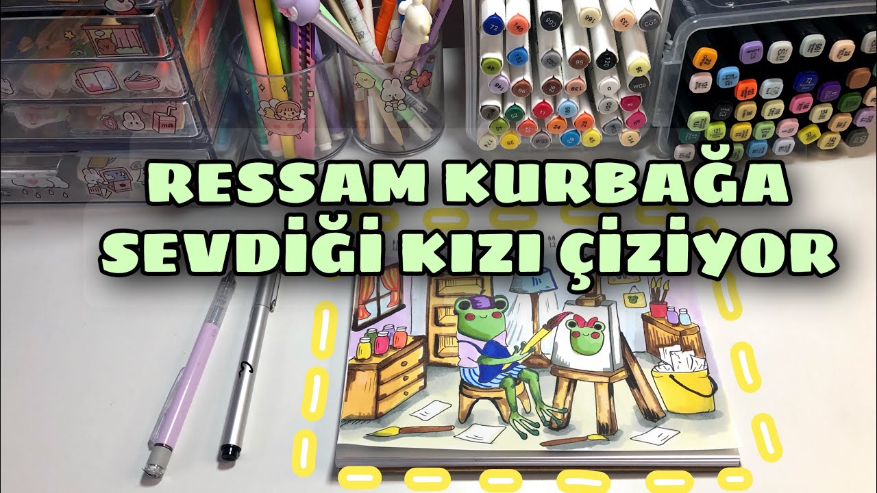 Eskiz Defteri İçin İlham Veren Çizim | Birlikte çizelim 🎨🐸