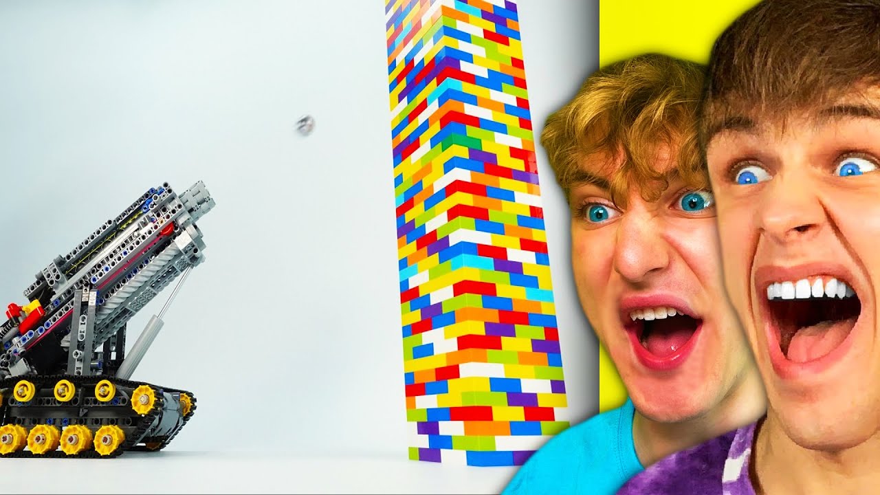 AUTA z LEGA vs NEZNIČITELNÉ LEGO VĚŽE!  @TrospyReakce