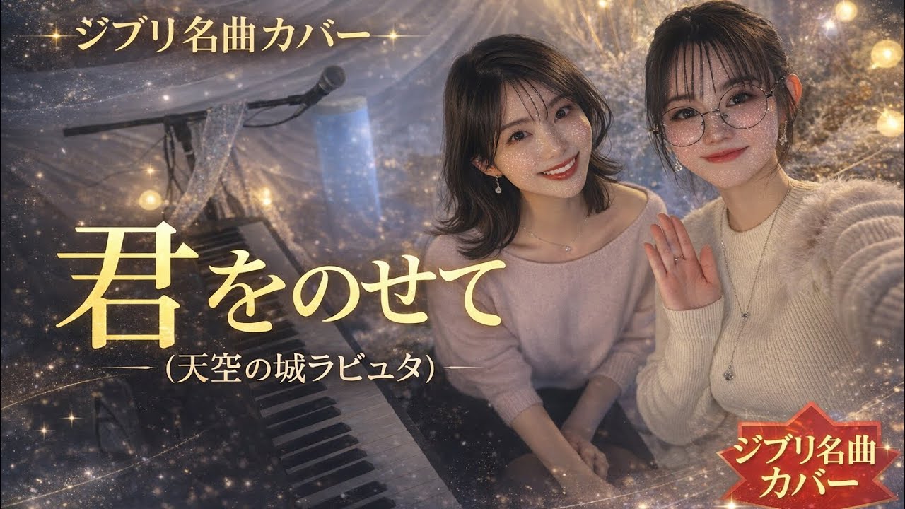 【君をのせて】天空の城ラピュタ｜ジブリ名曲カバーcover by ゆづしお（優月×詩愛）