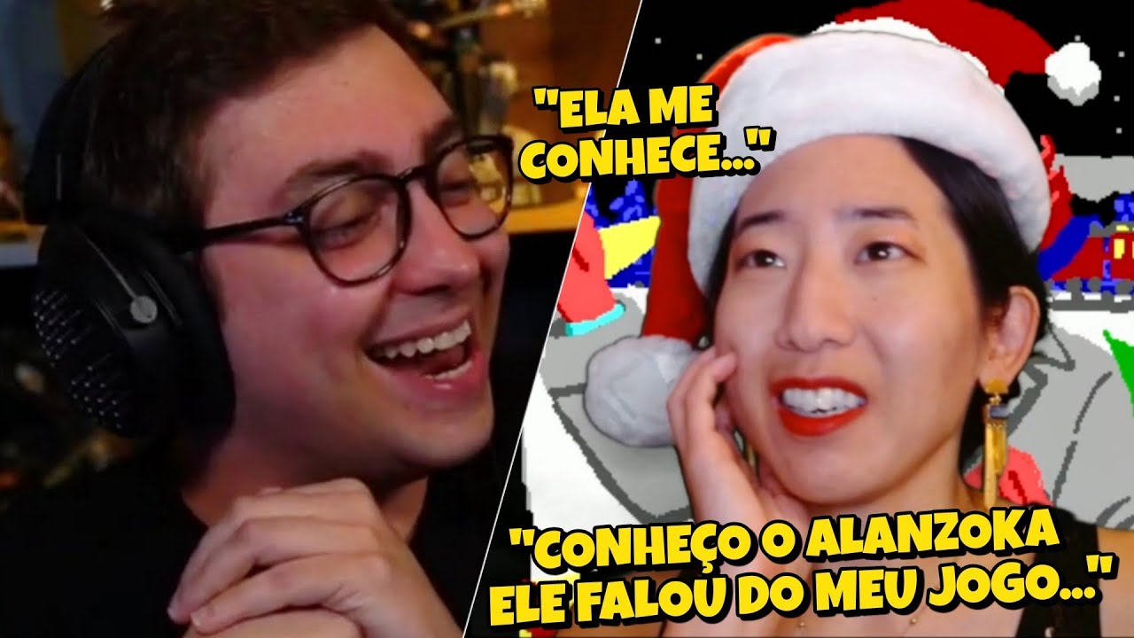 ALANZOKA CONHECEU A CRIADORA DO SEU JOGO FAVORITO E DESCOBRE QUE ELA JÁ O CONHECIA - LEGENDADO