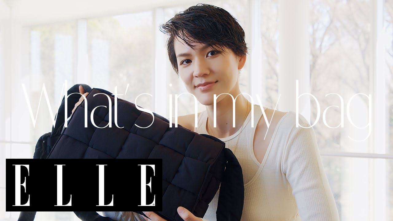 パリコレ学の人気モデル 岡本百恵の愛用バッグを大公開！｜what's in my bag｜ ELLE Japan