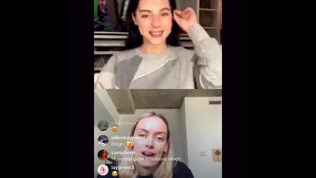 Instagram Live 08.04.2020 | Rachel Skarsten & Adelaide Kane | HomeCon