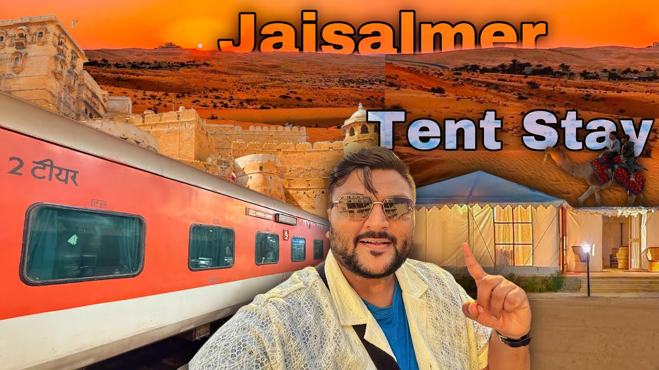 Train to Jaisalmer through Thar Desert 🐪 || Extreme Fog Journey & Desert Tent Stay Information