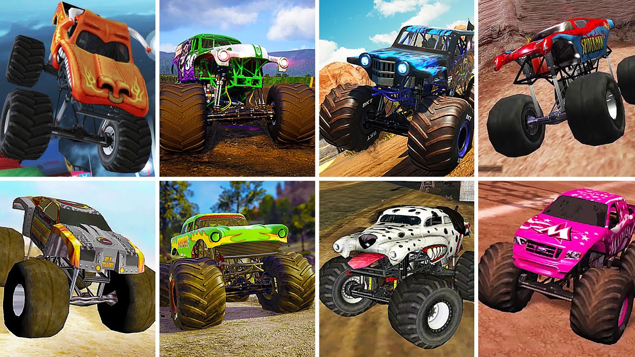 КАЖДЫЙ Monster Truck в КАЖДОЙ игре Monster Jam