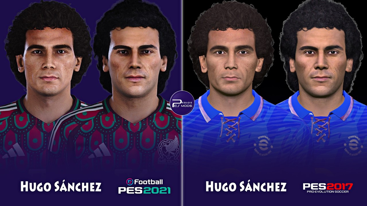 Classic Face PES | Hugo Sánchez | Face PES 2021 & PES 2017