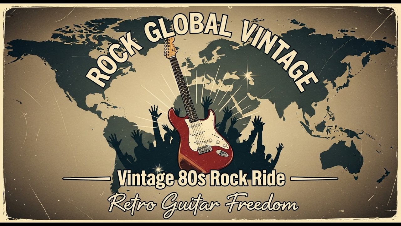 Best Rock Global Vintage 🤘 Vintage 80s Rock Ride 🔥 Retro Guitar Freedom