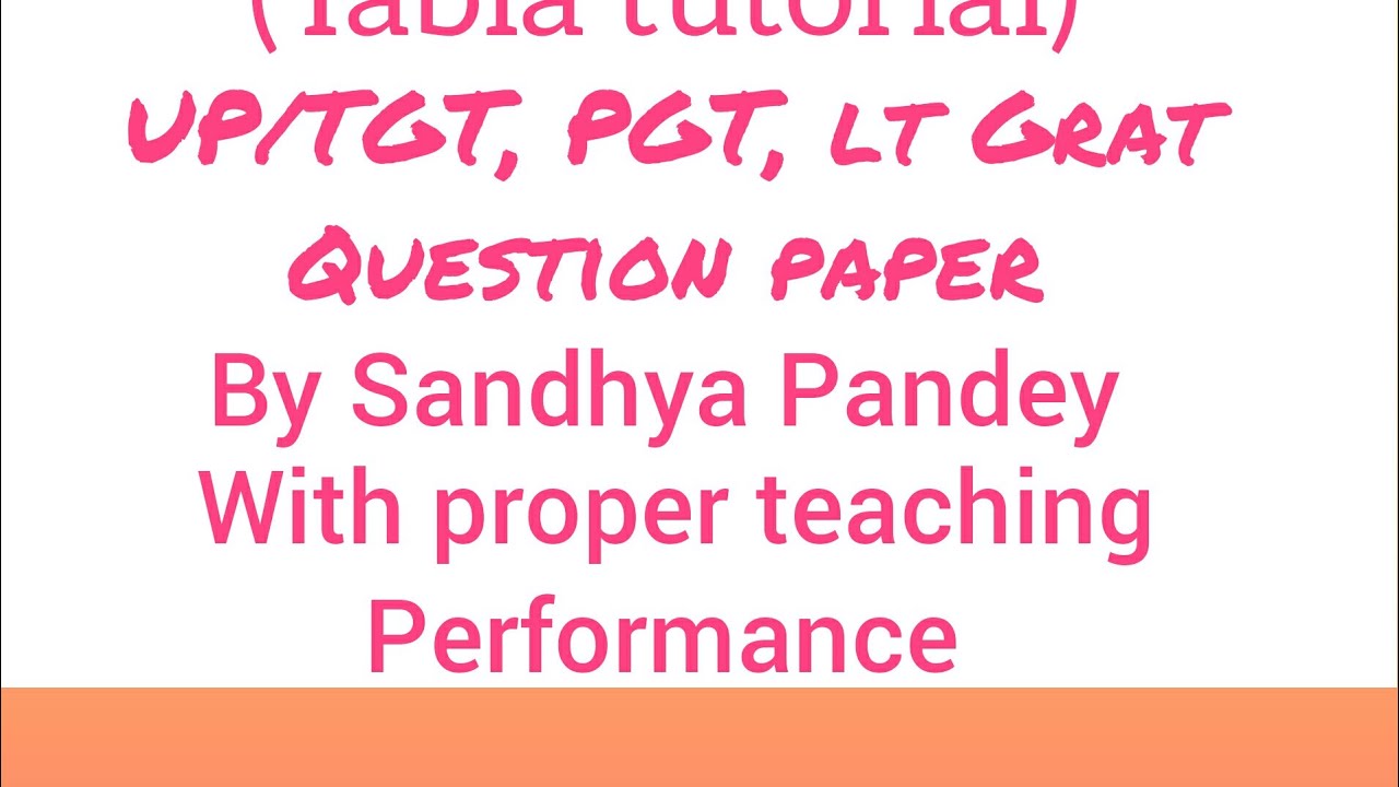 UP/ tgt, pgt, lt. Grat music practice set.2 (who is related to)By (Sandhya Pandey tabla tutorial)
