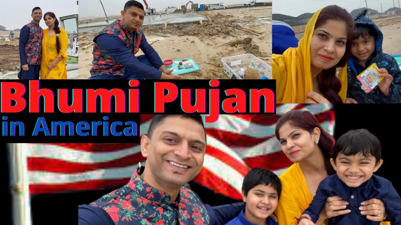 Bhardwaj Family's New House Construction Bhumi Pujan | Our Dream House Vlog in the America USA Texas