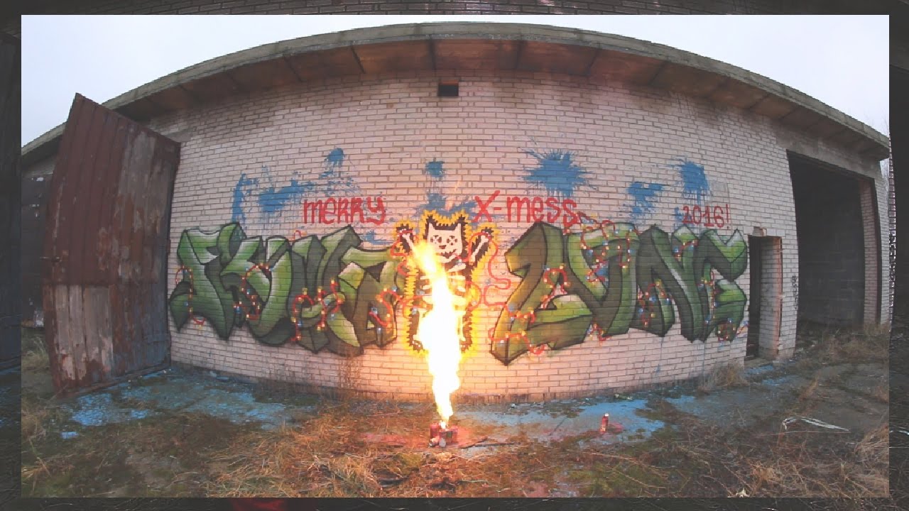 Skucha X Rurz X Long   Christmas Graffiti 2016