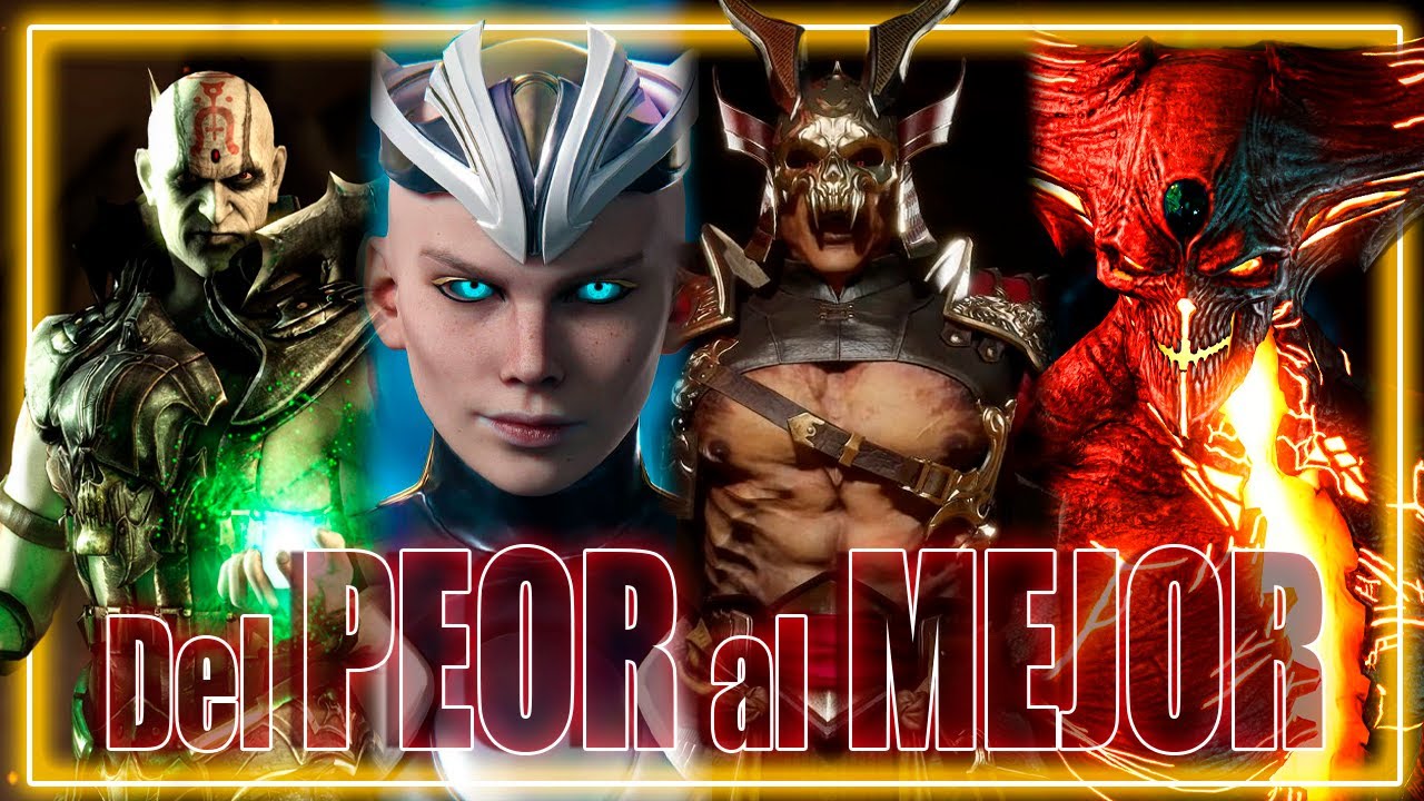 JEFES de MORTAL KOMBAT de PEOR a MEJOR | #mortalkombat #videojuegos