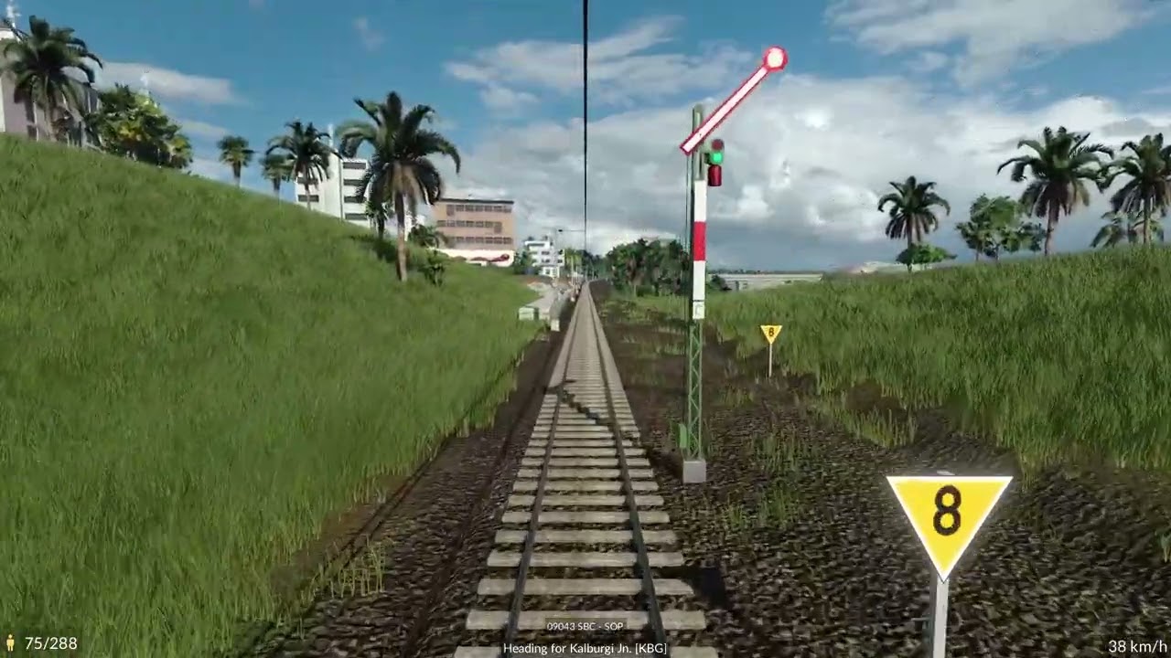 TF2 M2E03 (South India) Cab Ride | 09043 Bengaluru City Jn. - Solapur Jn.