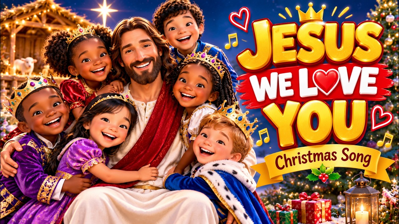 JESUS WE LOVE YOU.  Christmas Song for kids, Kids Praise Songs, Kids' Christmas Nursery Rhymes