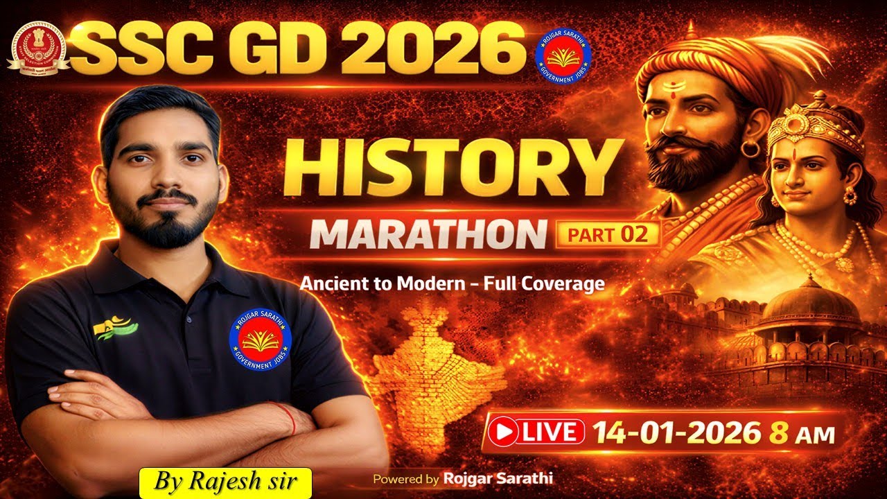 SSC GD History 2026 Part 02 | 6 Hours Non-Stop GS Marathon