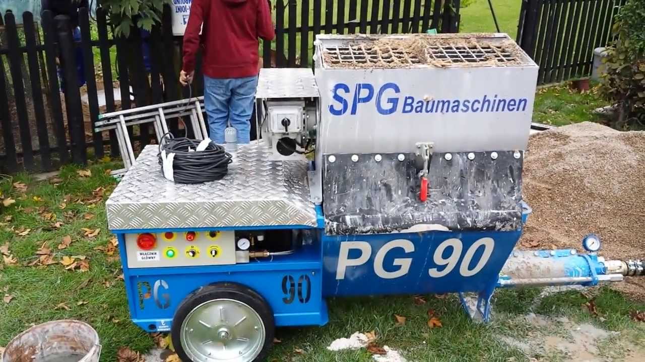 PG 90M Pompa do betonu torkretnica tynkowanie maszynowe tynk tradycyjny cementowo wapienny