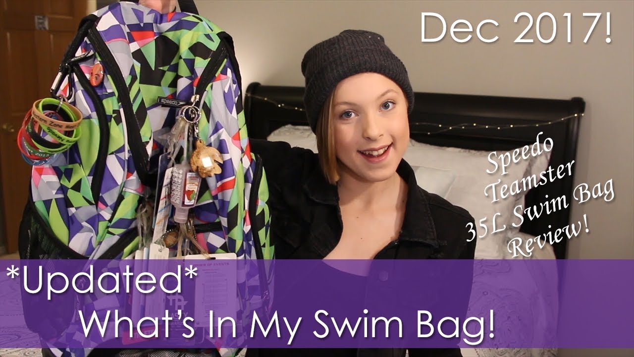 *Updated* What's In My Swim Bag! New Swim Bag!! Speedo Teamster 35L Review